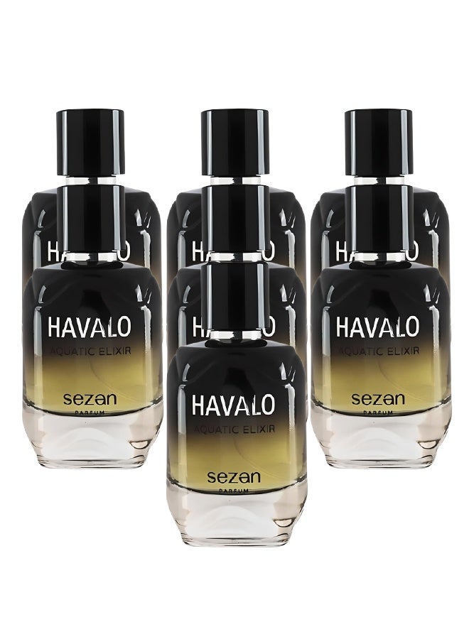 sezan 7 Pieces Havalo Aquatic Elixir Perfume 100ml EDP - Image 1