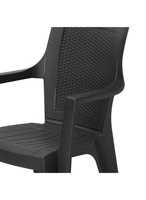 Designz Designz Mystique Rosa Plastic Set of 2 Chair Brown  - Image 3