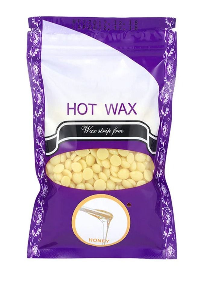 Konsung Beauty - Hard Wax Beans Hair Removal Waxing Hot Bikini Depilatory No Strip Pellet Lavender Style with sticks Wax - Image 1