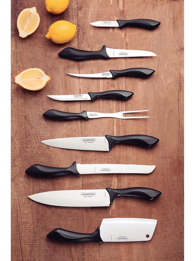 ترامونتينا سكين خضروات وفواكه ترامونتينا أفيلاتا  بوصة بشفرة ستانلس ستيل ومقبض بولي بروبلين أسود - Image 2