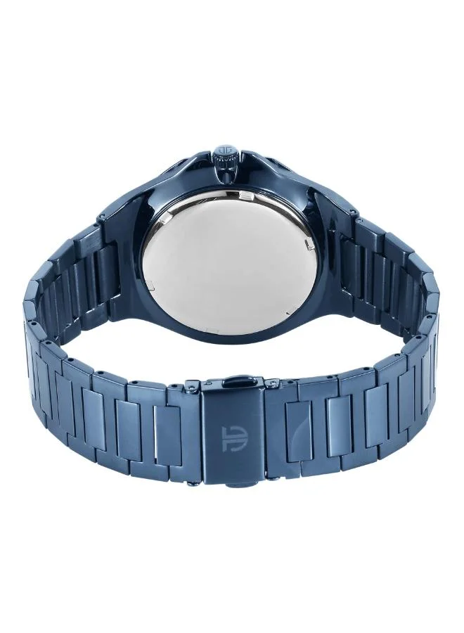 تيتان Men Analog Display Watch With Blue Stainless Steel Strap - 90198QM01