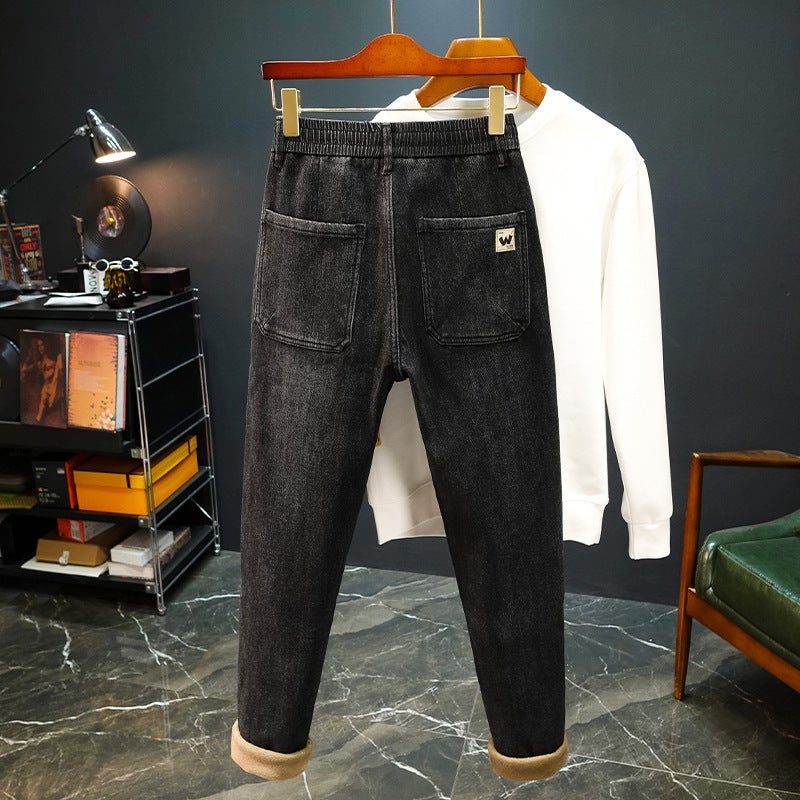 Unisex Classic Denim Jeans Loose Fit Daily Outdoor Wear - Image 3
