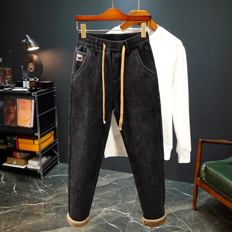 Unisex Classic Denim Jeans Loose Fit Daily Outdoor Wear - Image 2