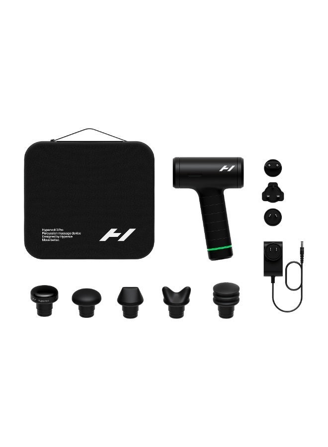 HYPERICE Hypervolt 3 Pro – Professional Percussion Massage Gun with QuietGlide Technology | 6 Speeds, Pressure Sensor, Heated Head & 5 Attachments | Deep Tissue Muscle Relief and Recovery - Image 4