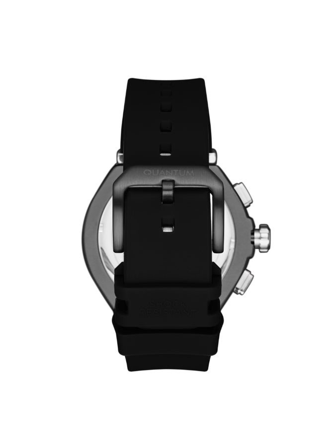 كوانتوم ساعة كرونوغراف سيليكون للرجال . -  مم - Image 4