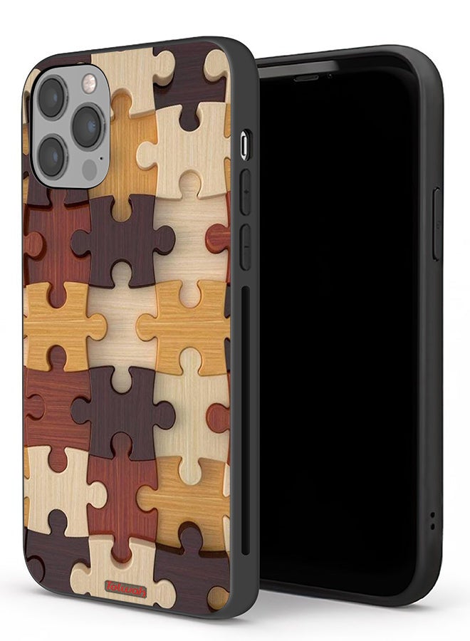 Tolwak Apple iPhone 12 Pro Max Protective Case Wooden Pattern - Image 1