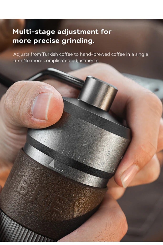 هيبرو مطحنة القهوة اليدوية المحمولة عالية الجودة مطحنة اليد الألومنيوم مع تخزين الفاصوليا المرئية G4B - Image 4