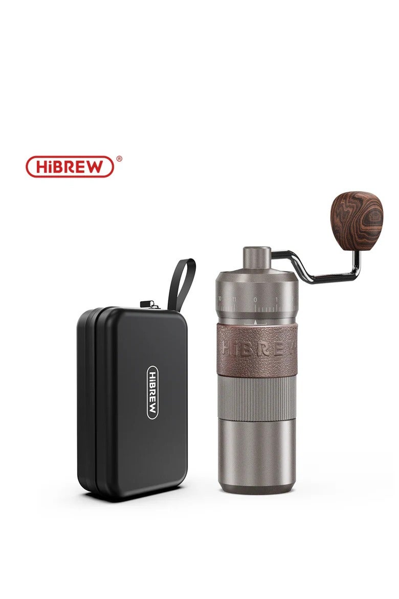 هيبرو مطحنة القهوة اليدوية المحمولة عالية الجودة مطحنة اليد الألومنيوم مع تخزين الفاصوليا المرئية G4B - Image 1