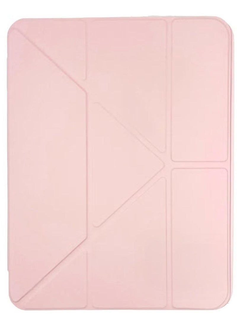 ARMOR - Case for iPad 10th Generation 10.9 Inch 2022 / iPad 11th Generation (A16) 10.9 Inch 2025 Built-in Pencil Holder Flexible Back Cover, Trifold Stand, Auto Sleep Wake Rebound Series Clear / Pink - Image 1