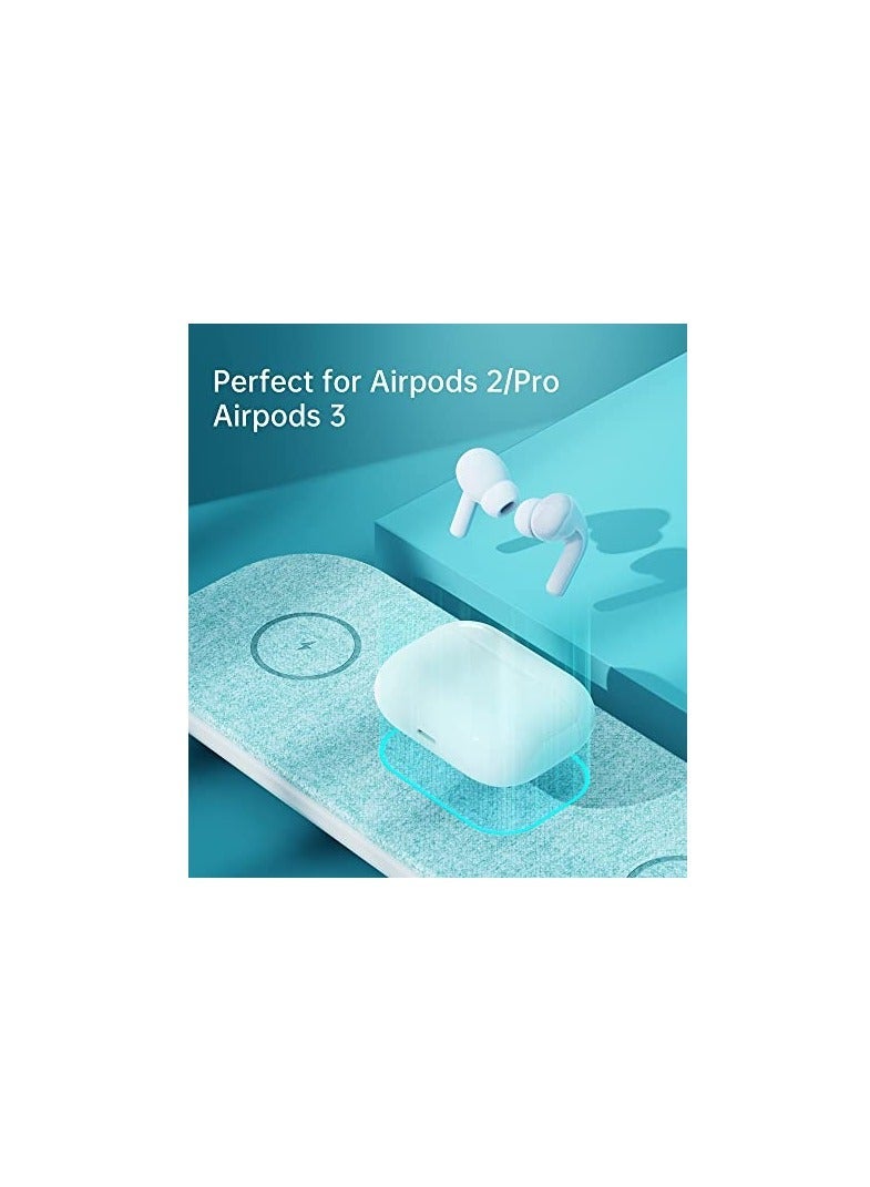 Magnetic Wireless Charger, 3 in 1 Fast Wireless Charging Pad Compatible with MagSafe Charger, Compatible with iPhone 14/Pro/Max/Plus/13/12, AirPods, Wireless Phone Charger for Galaxy S23/S22/S21/S20 - Image 4