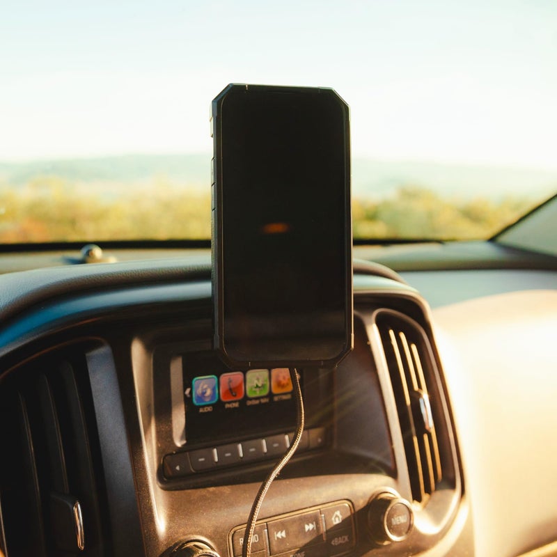 ROKFORM Wireless Car Charger, Magnetic Swivel Dash Mount, Compatible with Mag Safe Cases, Adhesive Phone Holder, USB-C to USB-C Cable Included (Black) - Image 5