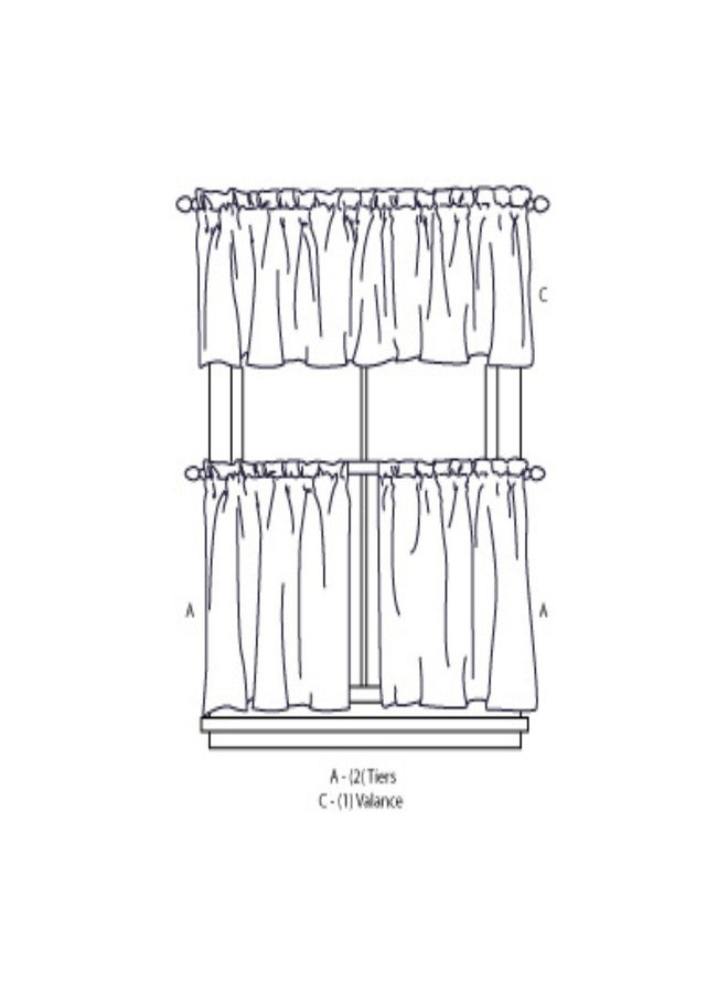 CHF Industries Wines Kitchen Curtain Set 36-inch Length - Image 2