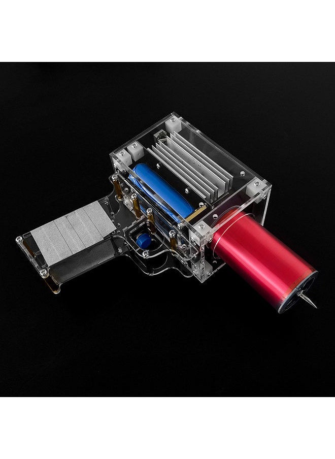 Portable Handheld Tesla Coil ArtificialLightning Generator 130mm Electric Arc Generator Scientific Experiment Tesla Coil