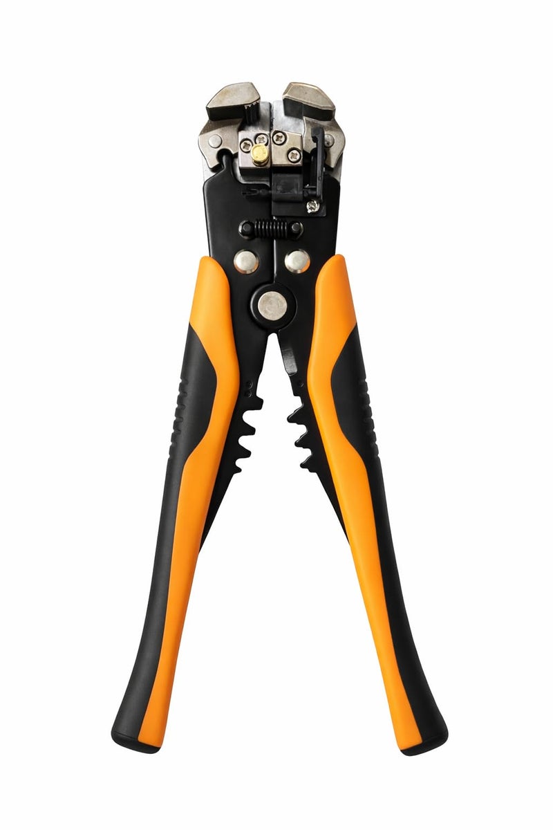 Inditrust 8 Inch Automatic Wire Stripper Plier with Zinc Alloy Body | Multi Function Wire Cutting, Stripping & Crimping Tool for Electricians, Cable Repair & Industrial Use (Yellow) - Image 1