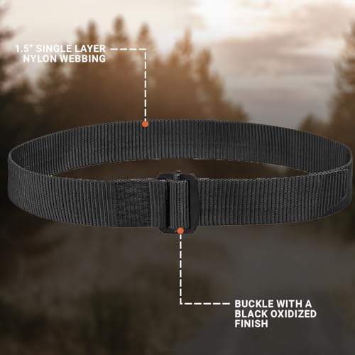 Propper Tactical Belt with Metal Buckle, Large, Black - Image 4