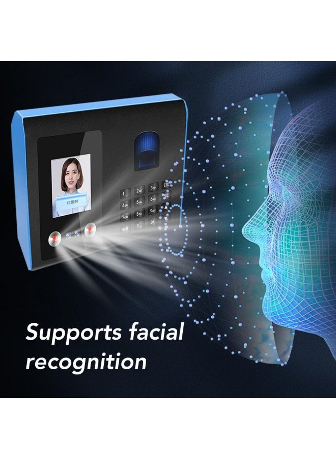 Face  Fingerprint Time Attendance Machine with Password – Multi-Language Support - Image 4