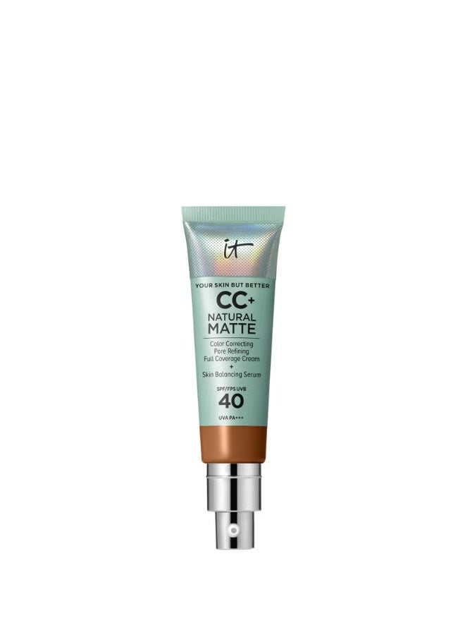 iT Cosmetics Your Skin But Better CC+ Natural Matte with SPF 40 Rich Cool - Image 1