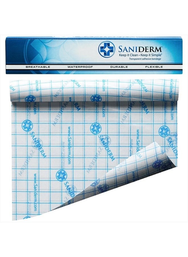 Saniderm - Tattoo Aftercare Bandage (Personal Roll, 10.2 in x 2 yd) – Convenient, Faster Tattoo Healing and Protection – Sterile, Waterproof, and Latex-Free - Image 1