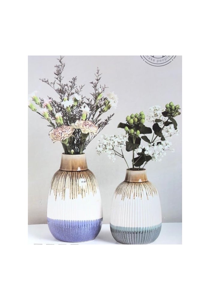 BS B&S Ceramic Flower Vase - Elegant Decorative Centerpiece - Image 5