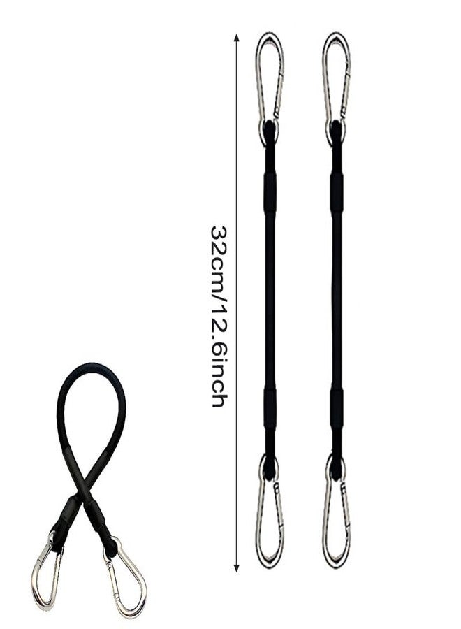 SquEqu 2 Pack Ankle Resistance Bands Replacement 30 Lbs Exercise Bands Ankle Straps Elastic Cable for Ankle Resistance Band Cuffs Ankle Bands Booty Workout Equipment Kickback Hip Fitness Training - Image 2
