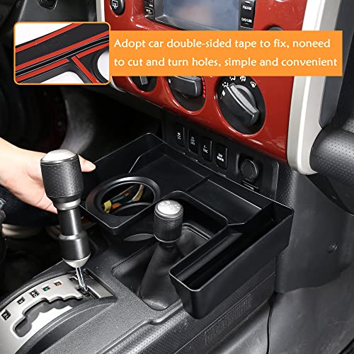 LLKUANG ABS Car Central Gear U Shape Storage Box Compatible with 2007-2021 Toyota FJ Cruiser Multifunctional Tray Storage Box - Image 4