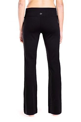 Yogipace,Women's Bootcut Yoga Pants Long Workout Pant,31",Black,Size XL - Image 2