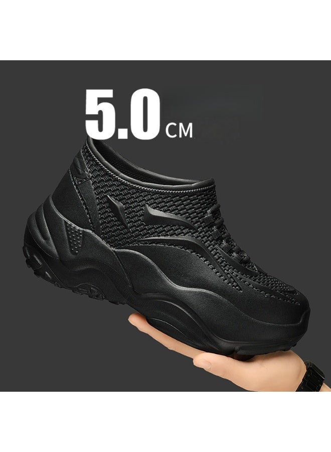 Unisex Adults Kitchen Safety Shoes Chef Shoes Non Slip Garden Work Shoes Lightweight Waterproof Restaurant Food Service Shoes, Black, - Image 2