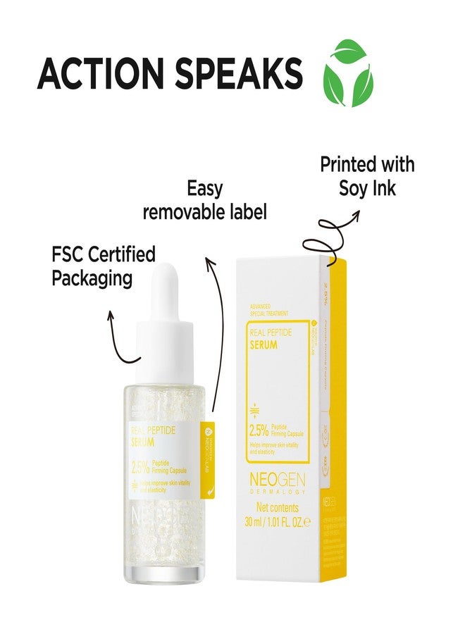 DERMALOGY by NEOGENLAB DERMALOGY by NEOGEN Real 2.5% Peptide Serum for Face with Firming Capsule for Skin Vitality, Elasticity, Moisturizing, Lifting, Wrinkle Care 30ml/1.01 FL.oz - Image 4