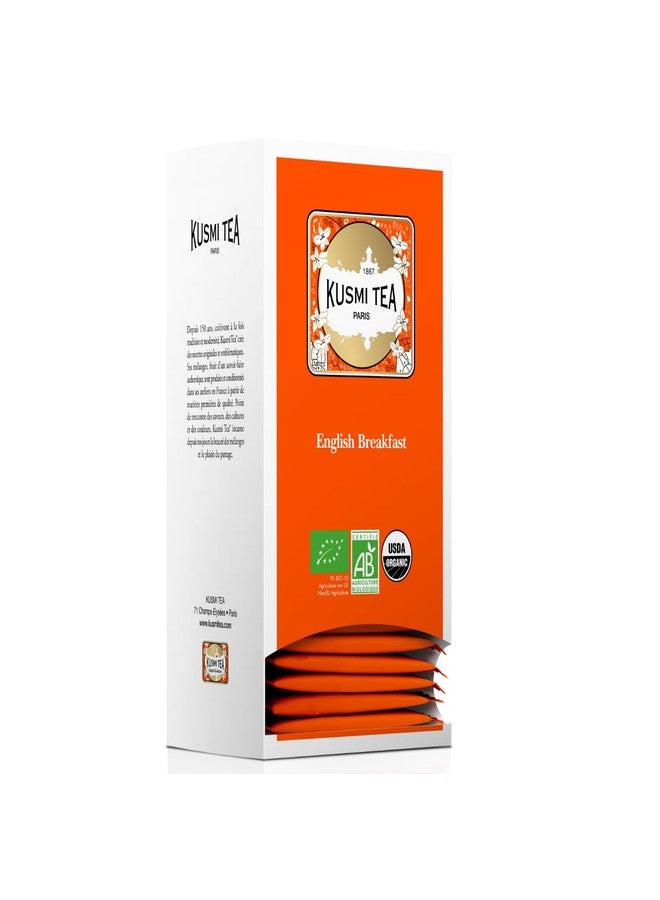 شاي كوسمي - شاي إفطار إنجليزي عضوي - علبة تحتوي على 25 كيس شاي من الموسلين - Image 1