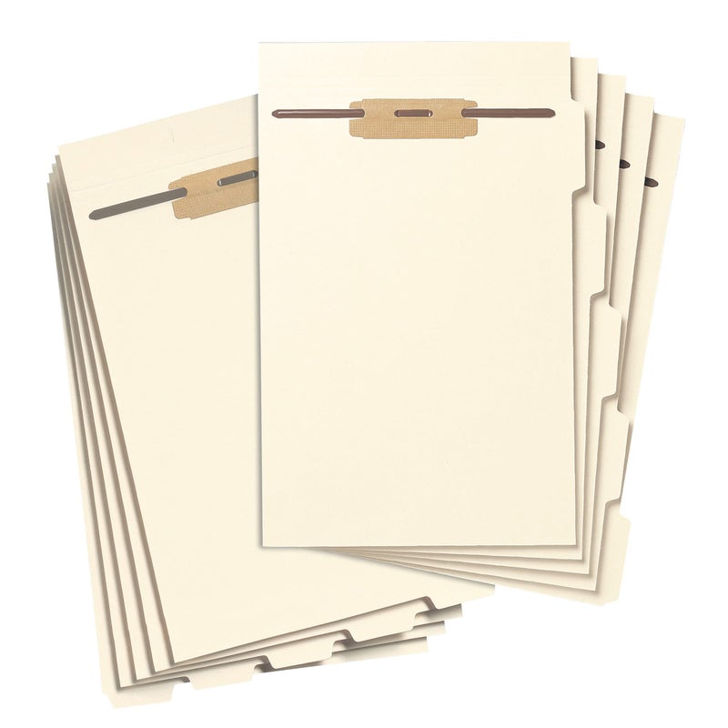 Smead Stackable Folder Divider with Fastener Bottom 15Cut Tab Legal Size Manila 50 per Box 35650