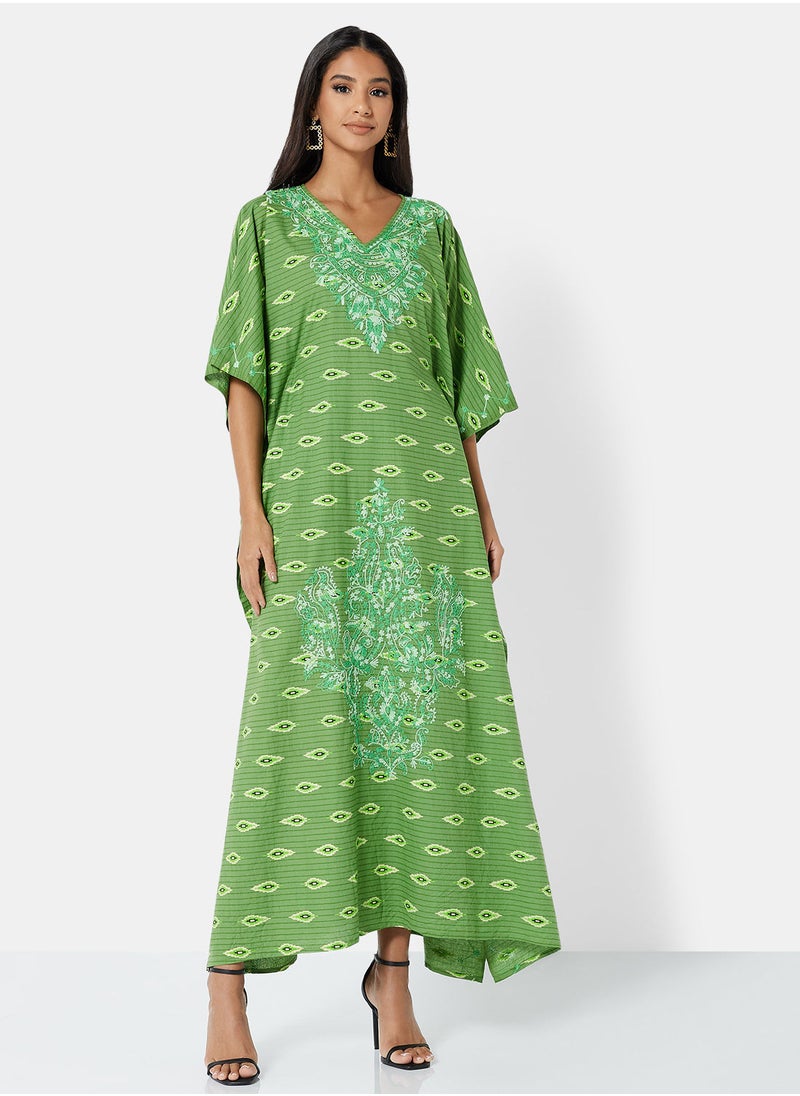 ARABIAN CLOSET EMBROIDERED KAFTAN  - Image 1