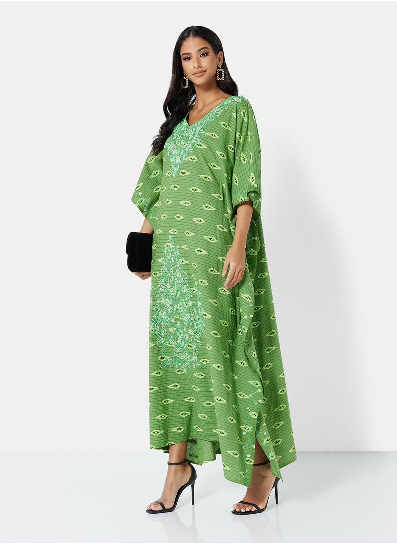 ARABIAN CLOSET EMBROIDERED KAFTAN  - Image 3