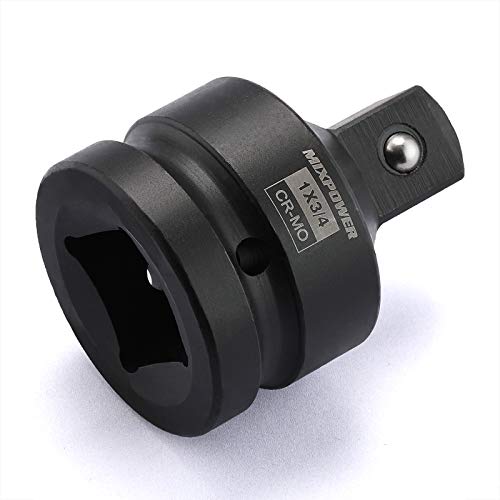 MIXPOWER 1-Inch Drive (F) to 3/4-Inch (M) Impact Socket Adapter and Reducer, Chrome Molybdenum Steel, Ball Detent, Tapered Square End… - Image 1