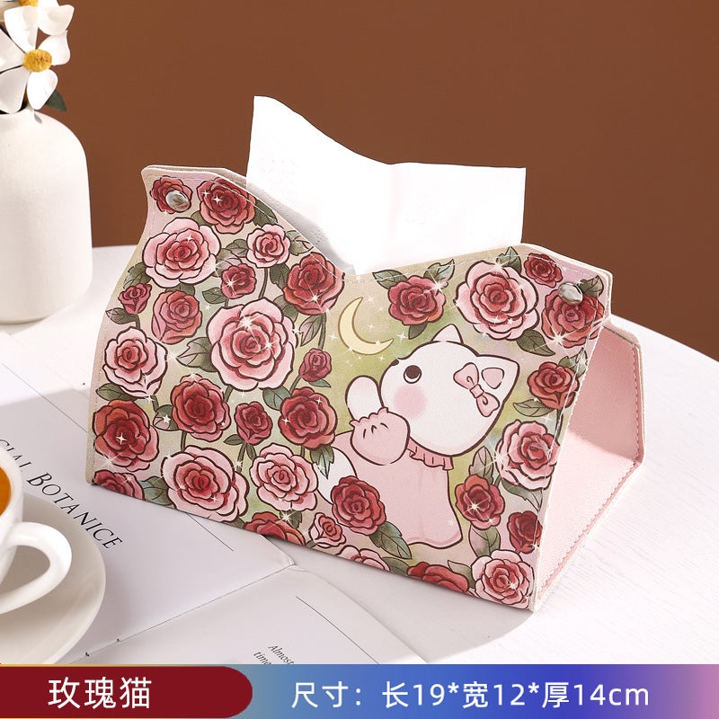 Generic Luxury Car Tissue Dispenser Rose Cat