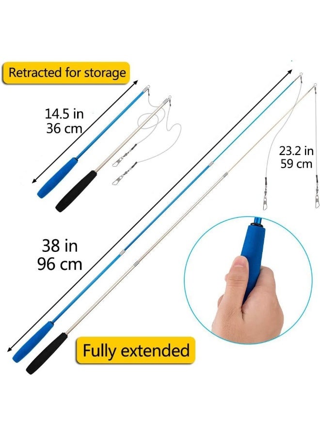 Mumoo Bear 12 PCS Feather Teaser Cat Toy - Image 4