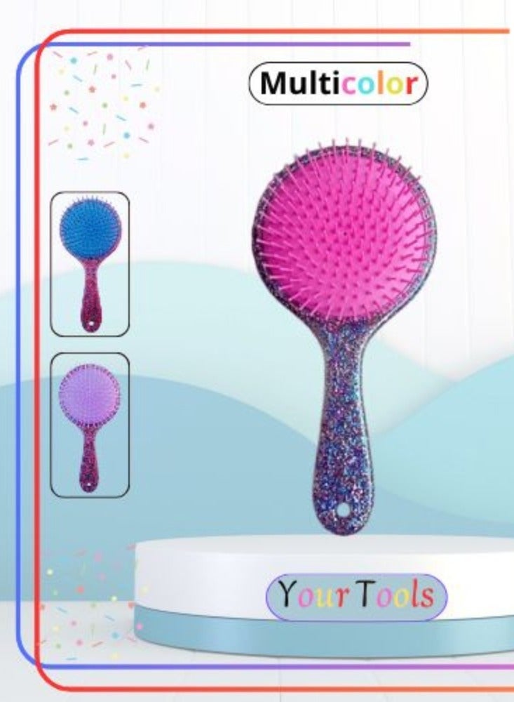 Colorful hair brush for adults for easy hair styling - Image 2
