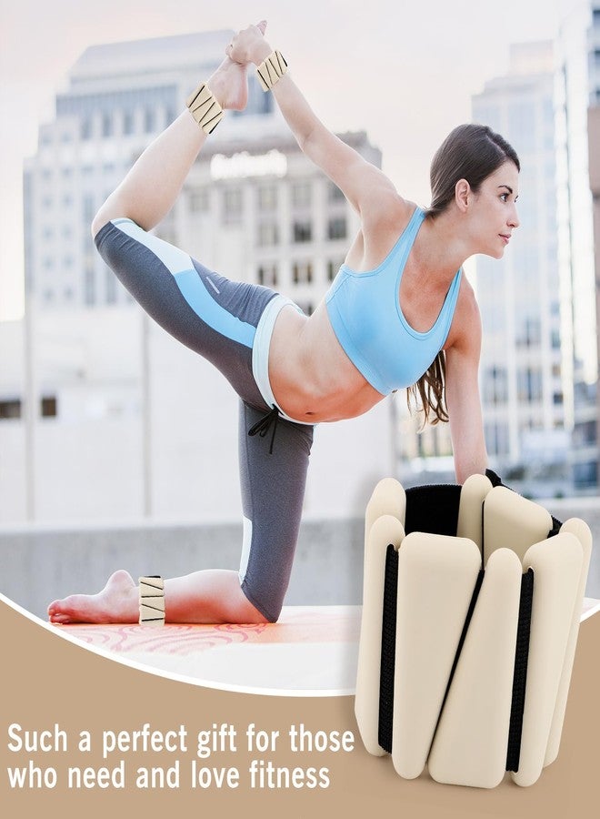 ZEMBSOYA Wrist and Ankle Weights, Set of 2 (1lb Each) Adjustable Wrist and Pilates Weights Set for Women and Men, for Runs, Jogs, Walks, Yoga, Dance, Pilates, Cardio, Aerobics, Strength - Image 3