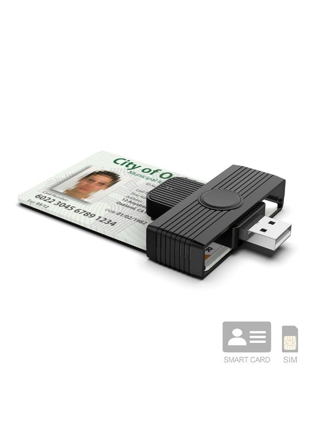 Rocketek CSCR3 Smart CAC Card Reader USB Bank Tax Declaration SIM Card/IC Card ID Card Reader(USB) - Image 1