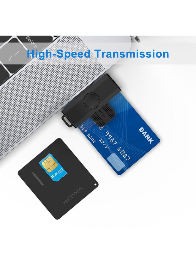 Rocketek CSCR3 Smart CAC Card Reader USB Bank Tax Declaration SIM Card/IC Card ID Card Reader(USB) - Image 5