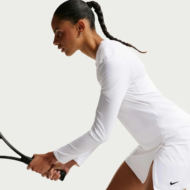 Nike White Women's Victory Dri-FIT Straight Tennis Skirt for Women | Best Price UAE