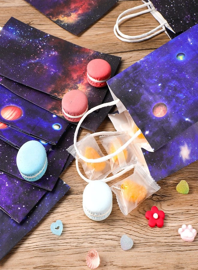 Nezyo Outer Space Present Bags - 24 Pack Galaxy Gift Bags for Kids' Space Theme Party Supplies(Galaxy Style) - Image 4
