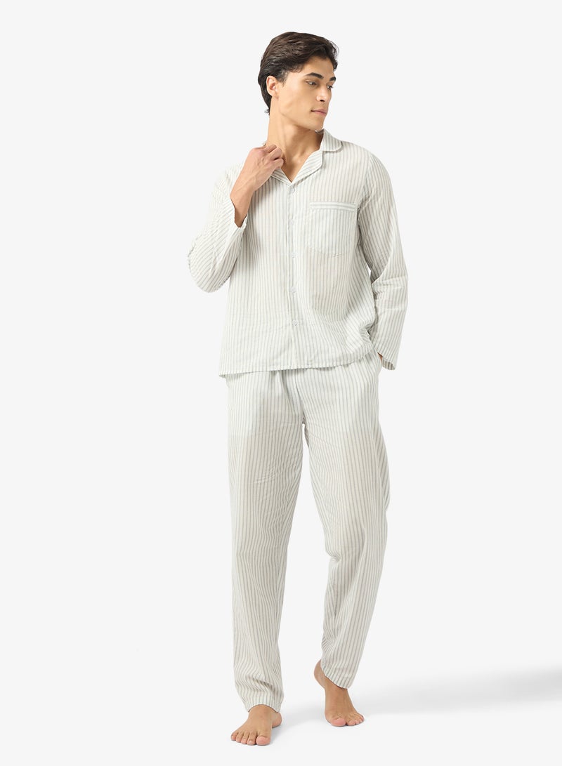 Seventy Five Nightwear Shirt & Pants Set - Image 1