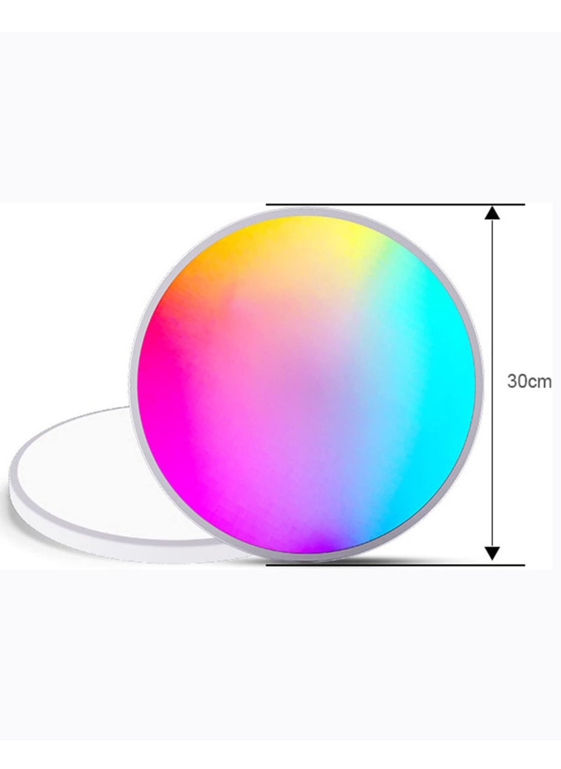Arabest - RGB Ceiling Lamp Led Lights Modern Full Color Dimming, APP BT Remote Control, Intelligent Voice Control, Smart Timmer, Bedroom Round Ceiling Lamp Ceiling Light Led - Image 1