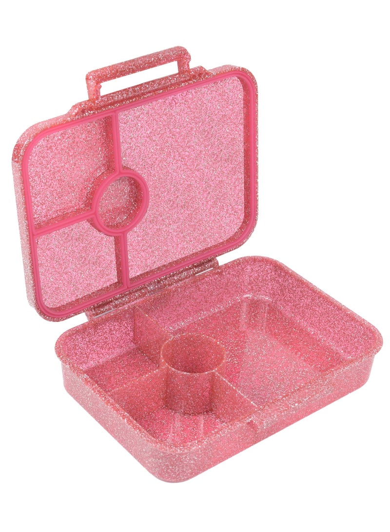 ESSEN Tritan Bento Lunch Box for Kids Girls - Pink Glitter Butterfly - Image 3