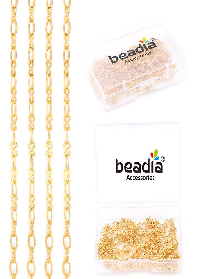 Beadia 18K Gold Plated O Chains 3.0mm 2 Meters for Jewelry Making Findings - Image 1