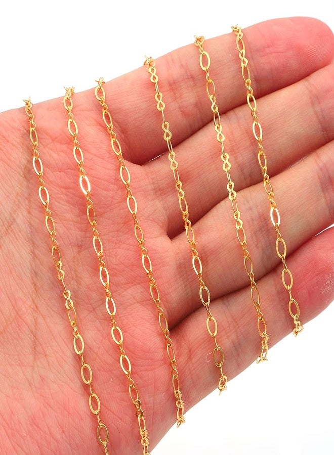 Beadia 18K Gold Plated O Chains 3.0mm 2 Meters for Jewelry Making Findings - Image 3