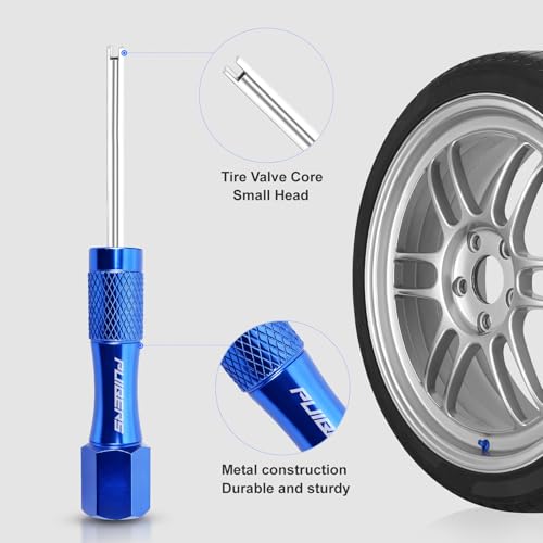 PUIBERS Schrader Tire Valve Stem Removal Tool, Tire Repair Valve Core Tool with 10 Valve Cores,Valve Stem Puller for Easy Valve Stem Replacement and Maintenance - Image 5