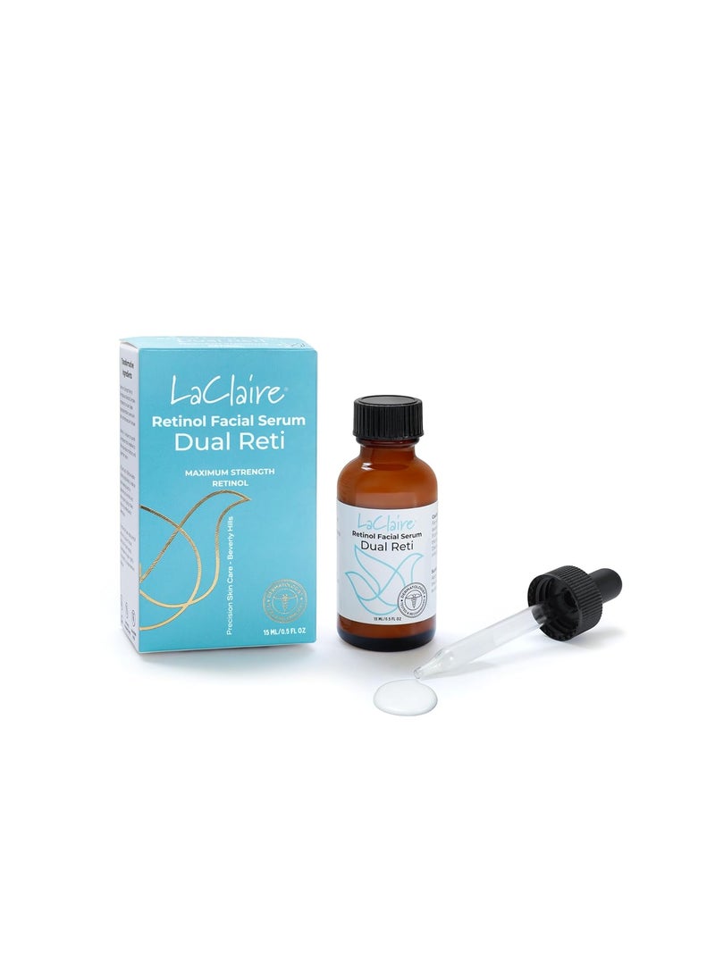 laclaire - Fresh Look, Same Ingredients 8% Complex Retinol Facial Serum – Anti-Aging, Brightening Neck & Facial Serum, Helps Nourish Skin with Lactic Acid, Vitamin A, & Retinyl Palmitate – 15 ml - Image 1
