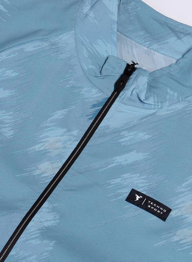 Technosport Men Camouflage Printed Mock Neck Slim Fit Jacket with TS FLEXI - Image 5