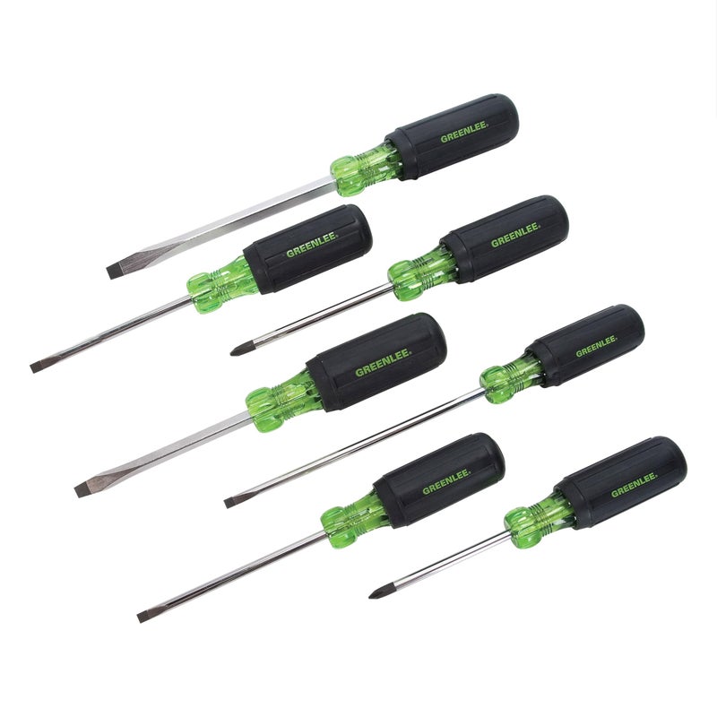 Greenlee 015302C 7Piece Screwdriver Set with Cabinet Keystone and Phillips - Image 2